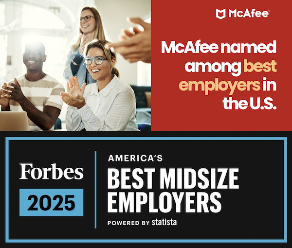 McAfee Named One of America’s Best Employers by Forbes | McAfee Blog